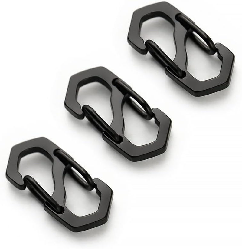 3Pcs Pinch Bails for Pendants Clasp Connectors Bails for Jewelry Necklace Clip Pendant Clasps (0.63In, Black) - Gold image number 5