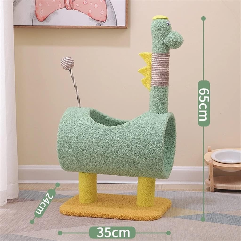 Cute Cats Scratcher Climbing Tree Cats Climbing Frame Scratching Post Pet Activity Furniture Play House for Kitty Kitten image number 4