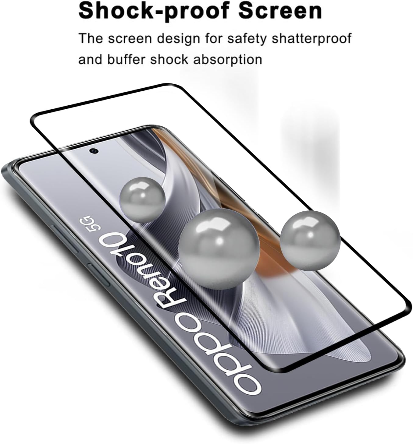 Electro-Weideworld [2 Pack] Screen Protector for Oppo Reno 10/Reno 10 Pro 5G HD Clear Scratch-Resistant High Definition