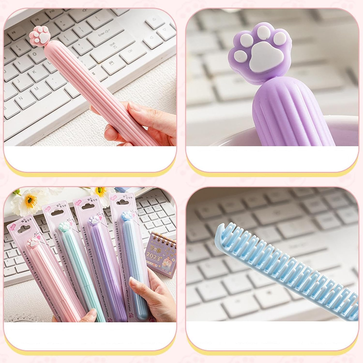 Compact Comb for Women, Beauty Comb for Girl - Lightweight Hair Care Brush Small Cute Comb for Dating, Travel, Business Travel, Party image number 1