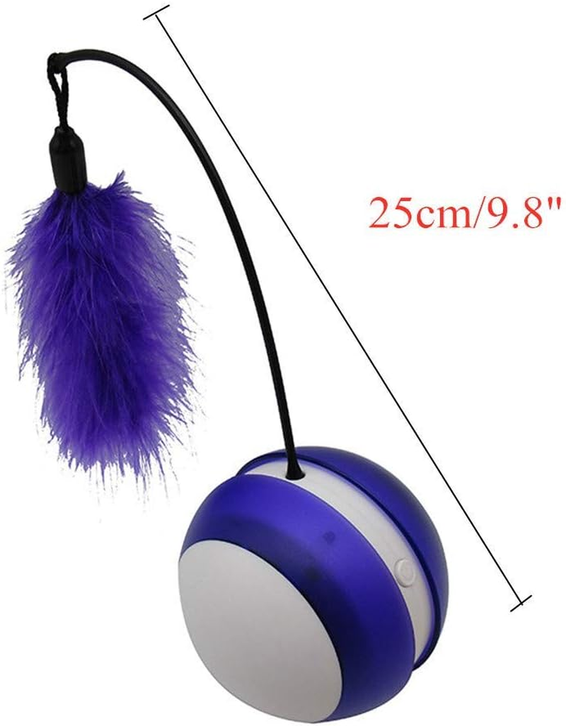 Wicked Ball Pet Toy Wicked Ball Kitten Toys Catch Me Dog Toy Interactive Cat Toy Kitten Toys for Indoor Cats Cat Toys for Indoor Cats Interactive Whitepurple image number 4