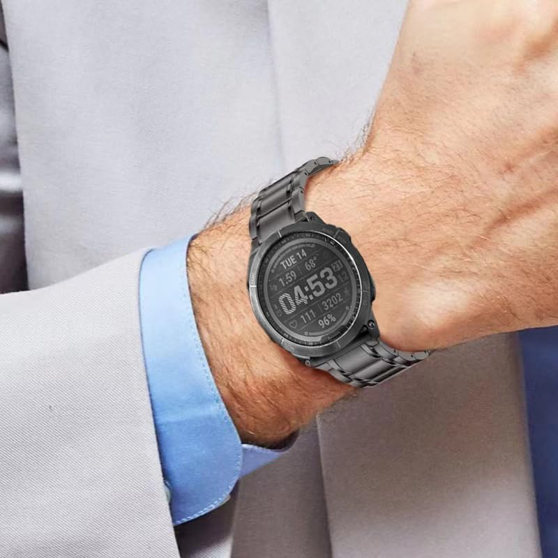 Synsing Titanium 22Mm Band Compatible for Fenix 8 47Mm/E 47Mm/7/6 Pro/5 Plus/Epix 2/Forerunner 965 955, 26Mm Metal Quick Release Watchband for Fenix 8 51Mm/Enduro 3 51Mm/7X Pro Sapphire Solor/6X Pro image number 3