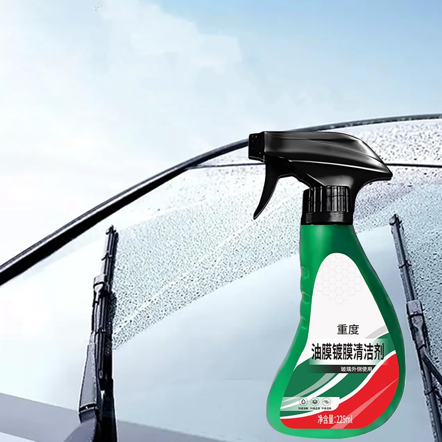 Windshield Oil Film Remover,Auto Glass Scratch Care Polishing Fluid | 225Ml Scratch Repair Coating for Restore Clarity Cleaning Stains Paint Bird Droppings Motorcycle Truck image number 2