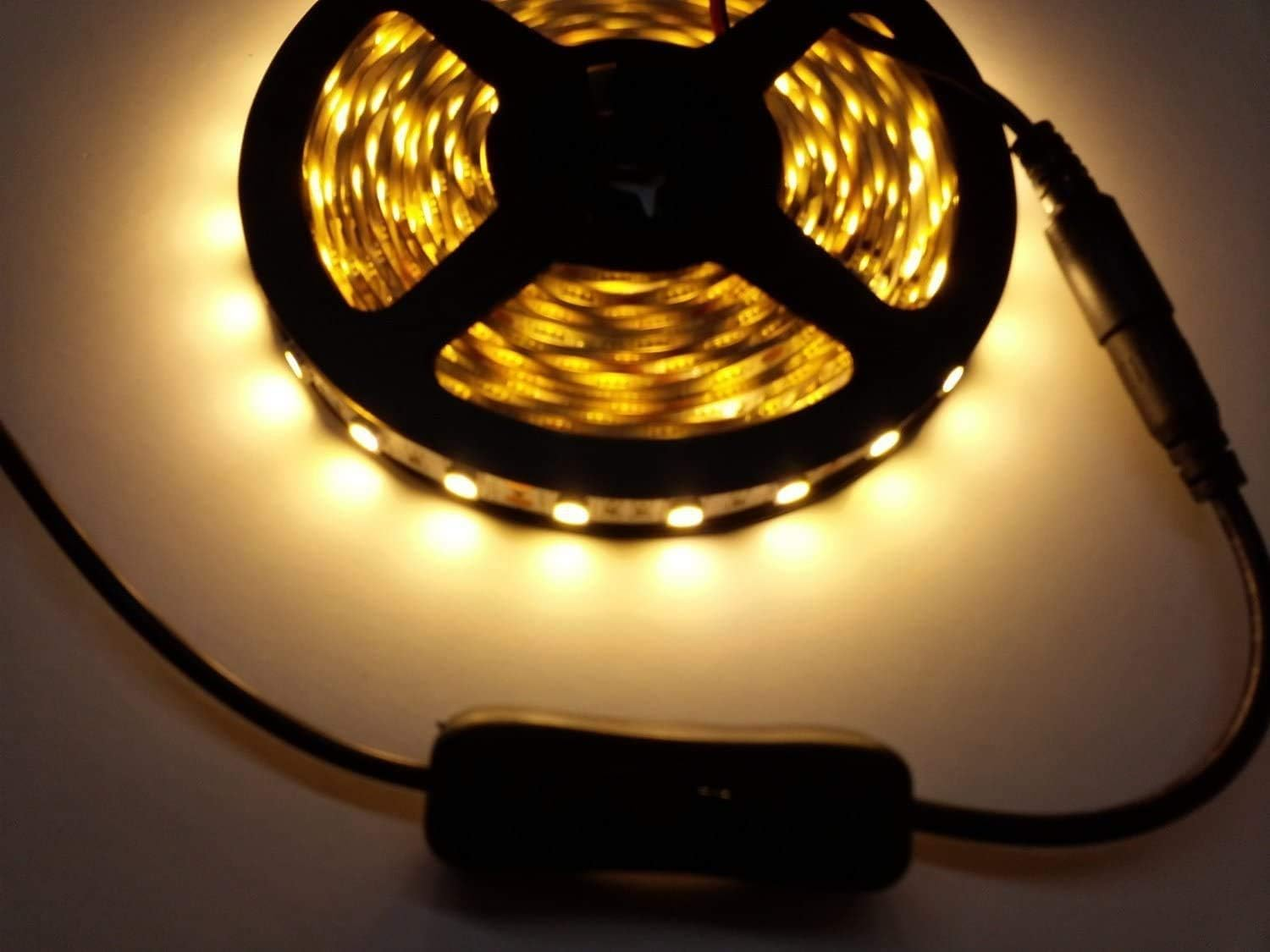 2Pcs LED Strip Light Inline On/Off Switch Cable DC Jack (5.5X2.1Mm) Male to Female Connector, 12V Inline Rocker Switch DC Power Adapter Connector image number 2