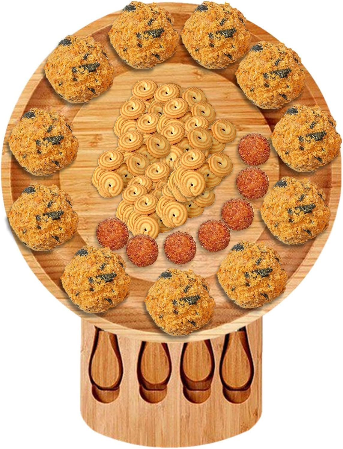 Cheese Board Set | 13.5-Inch Deli Plate | Serving Plate for Cheese, Coffee, Cake, Fruit for Housewarming Birthday Parties Drinking