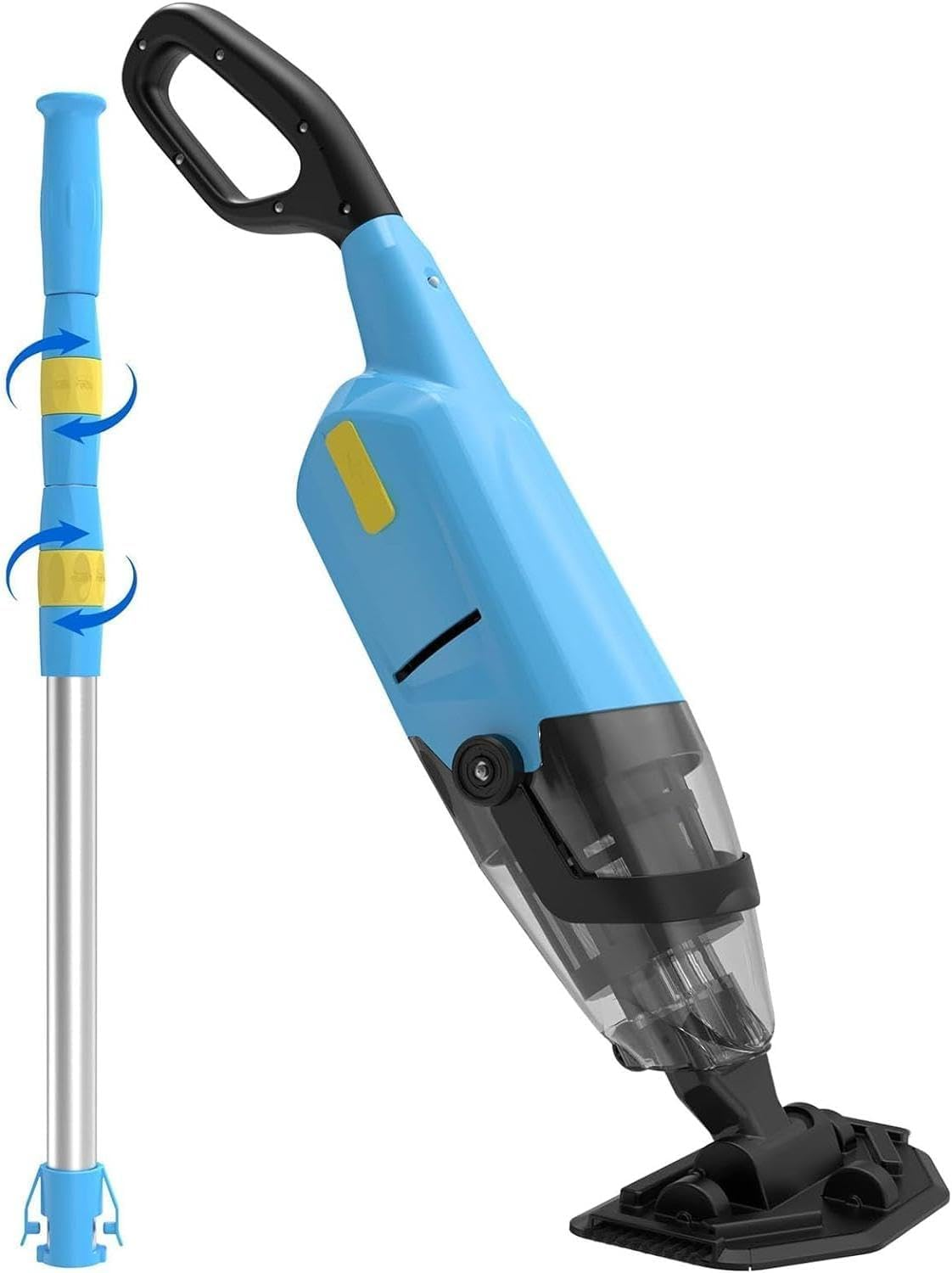 Oxseryn Cordless Pool Vacuum, Powerful Pool Cleaner with Rechargeable Battery Running up to 60 Minutes, Blue