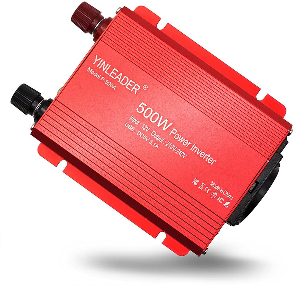 500W 12V 220V Dual USB Power Inverter DC 12V AC 230V Inverter Transformer with Cigarette Lighter Socket image number 6