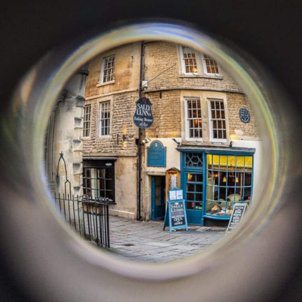 Door Viewer Peephole, Solid Brass 220-Degree Door Viewer with Heavy Duty Rotating Privacy Cover for 1-3/8" to 2-1/6" Doors for Home Office Hotel (Black)