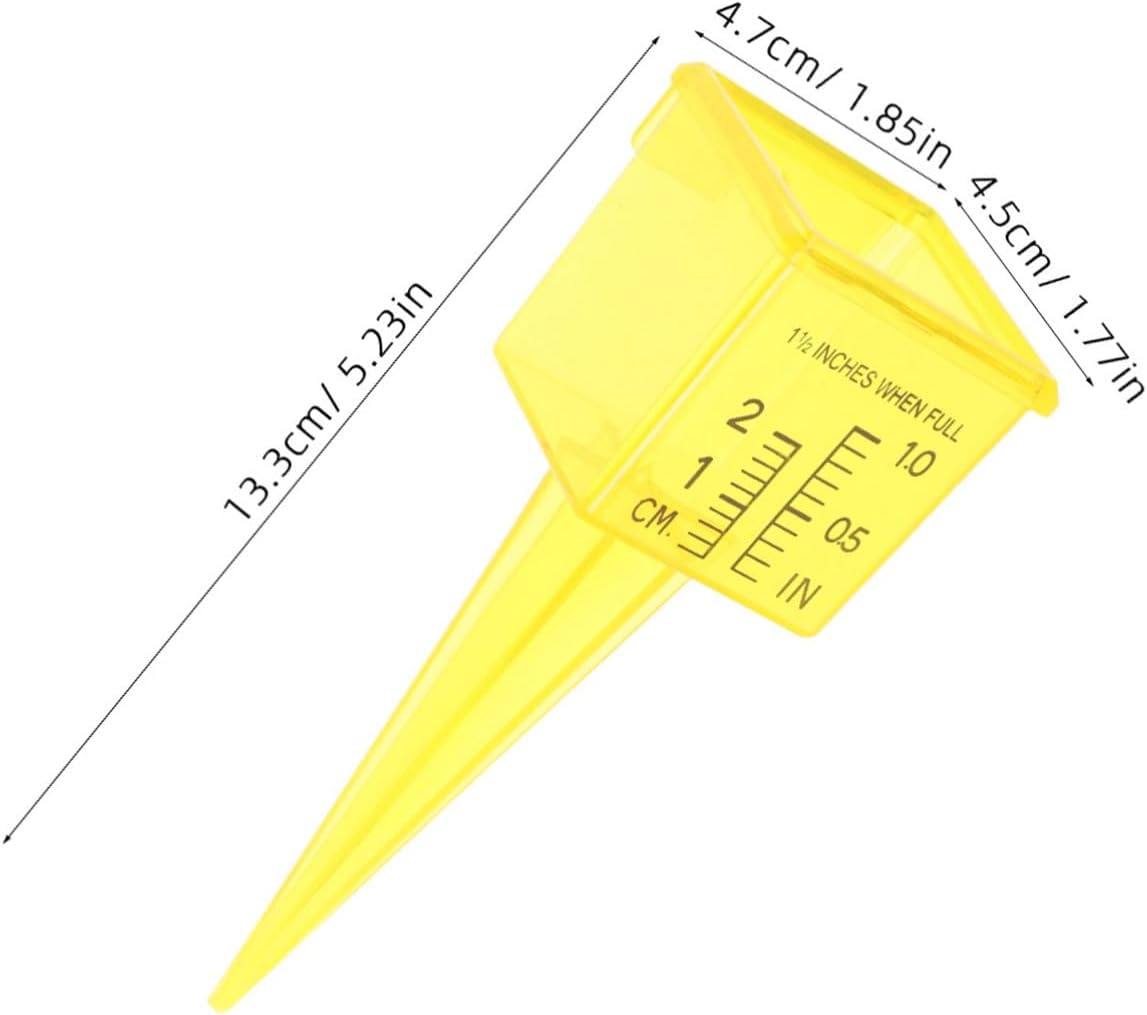 VICASKY 20Pcs Lawn Rain Gauge with Wide Mouth for Accurate Rainwater Measurement Dual Scale Sprinkler Gauge for Garden Patio Compact Water Level Monitor for Outdoor Use image number 4