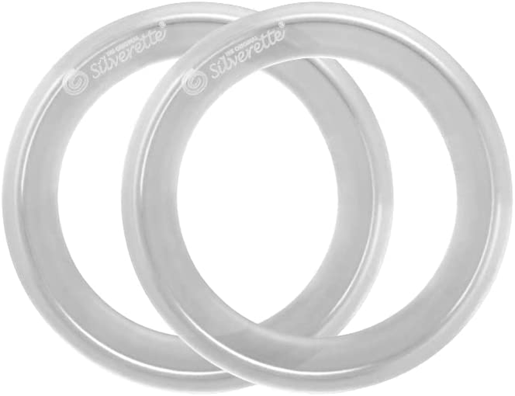 SILVERETTE the Original Silver Nursing Cups with O-Feel Silicon Ring - Soothe and Protect (Silverette + O-Feel) (Regular)