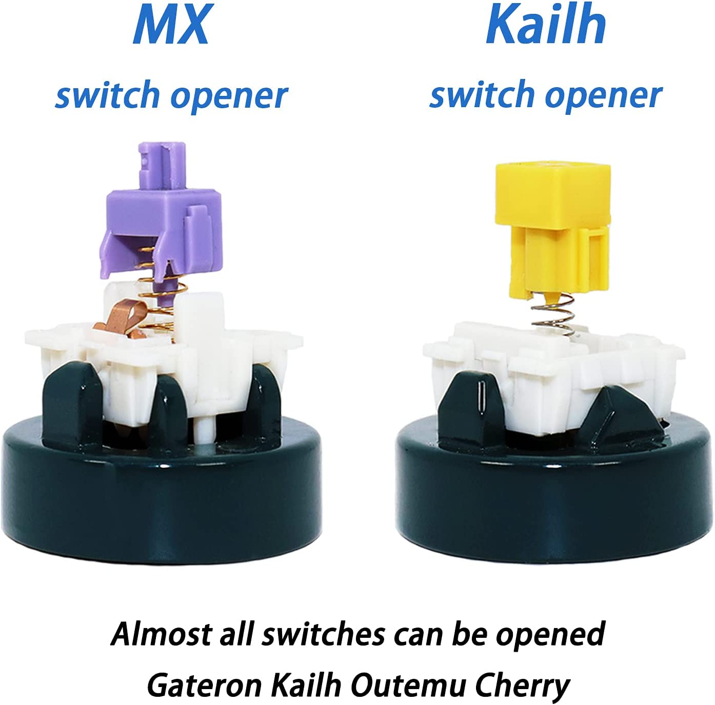 Metal Switch Opener for Kailh & MX Switches, 5 PCS Keyboard Lube Kits with Stem Holder Switch Lubrication Pen Mechanical Keyboard Lube Station Set, Keyboard Customization Lube Accessories image number 5