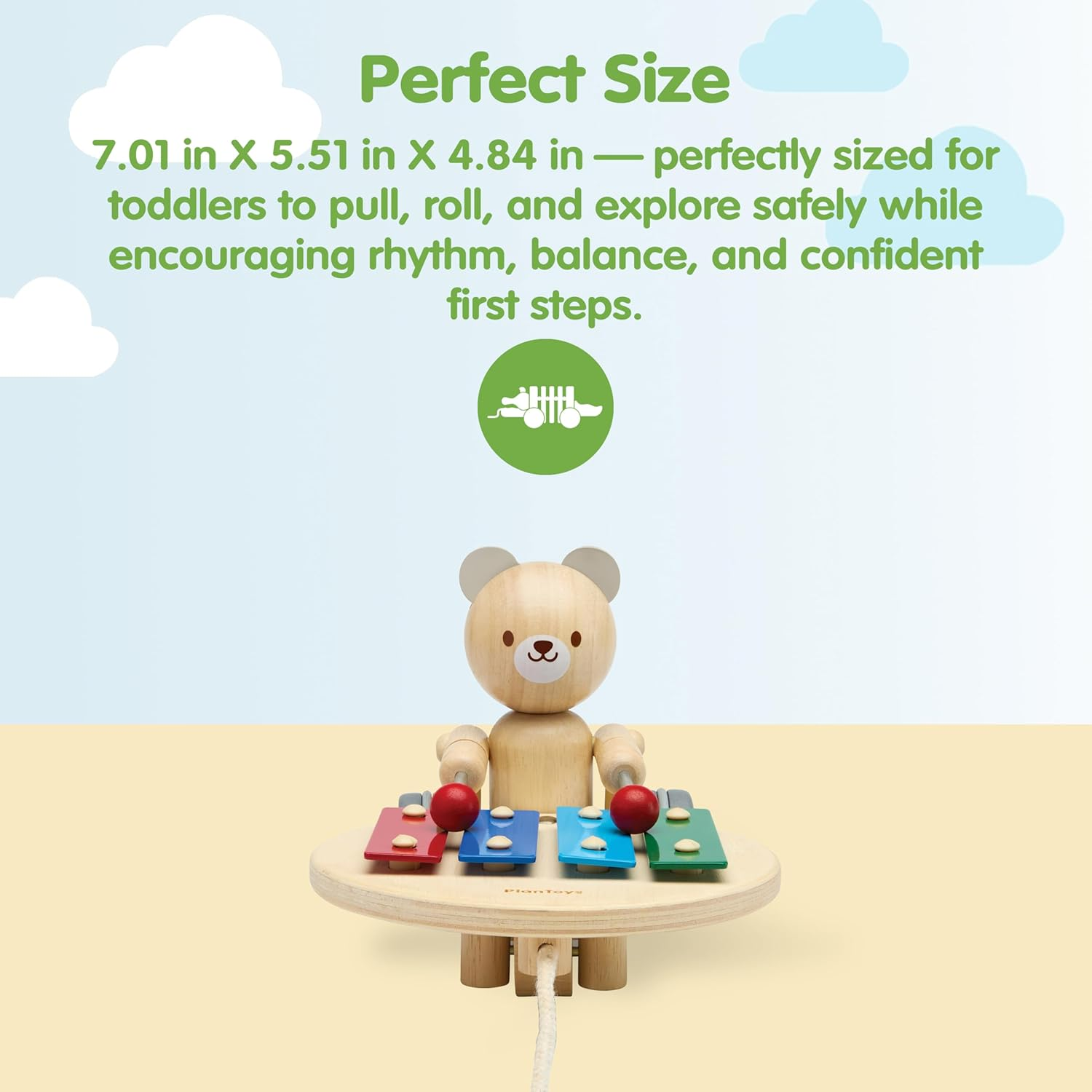 Plantoys - Pull-Along Musical Bear