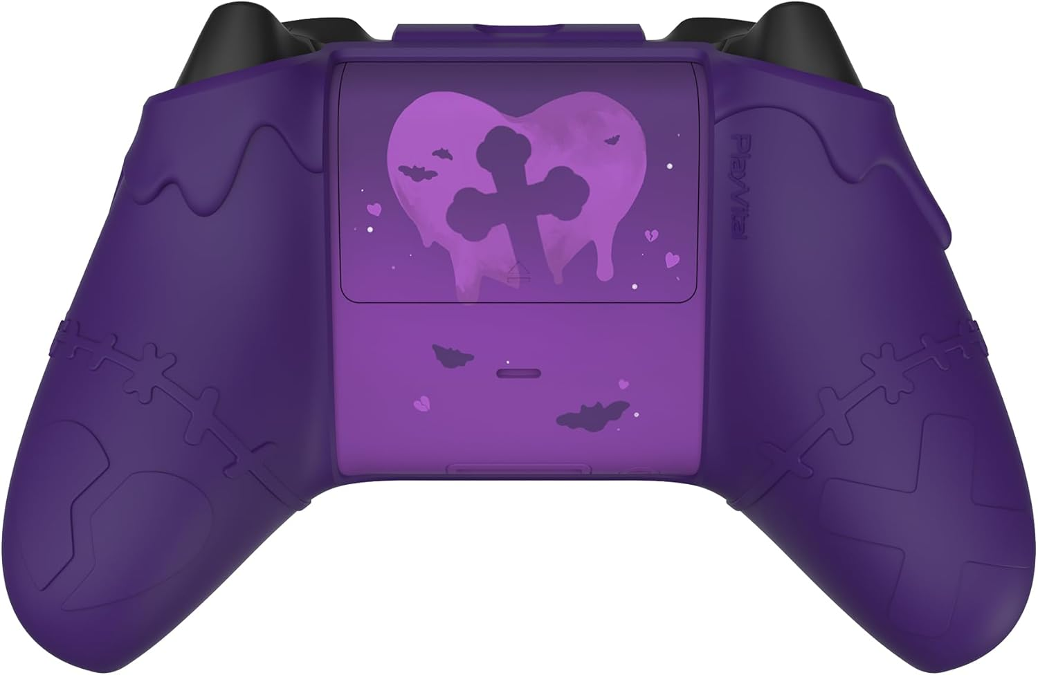 Playvital Gothic Imp Series Cute Silicone Skin for Xbox Series X & S Controller, Anti-Slip Grip Silicone Cover, Protective Silicone Case for Xbox Core Controller with Thumb Grips, Purple - Black image number 3
