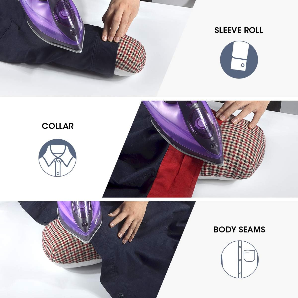 Mardili Tailor'S Ham, a Whole Set, Perfect for Pressing Body Seams, Curves and Sleeve Roll image number 3