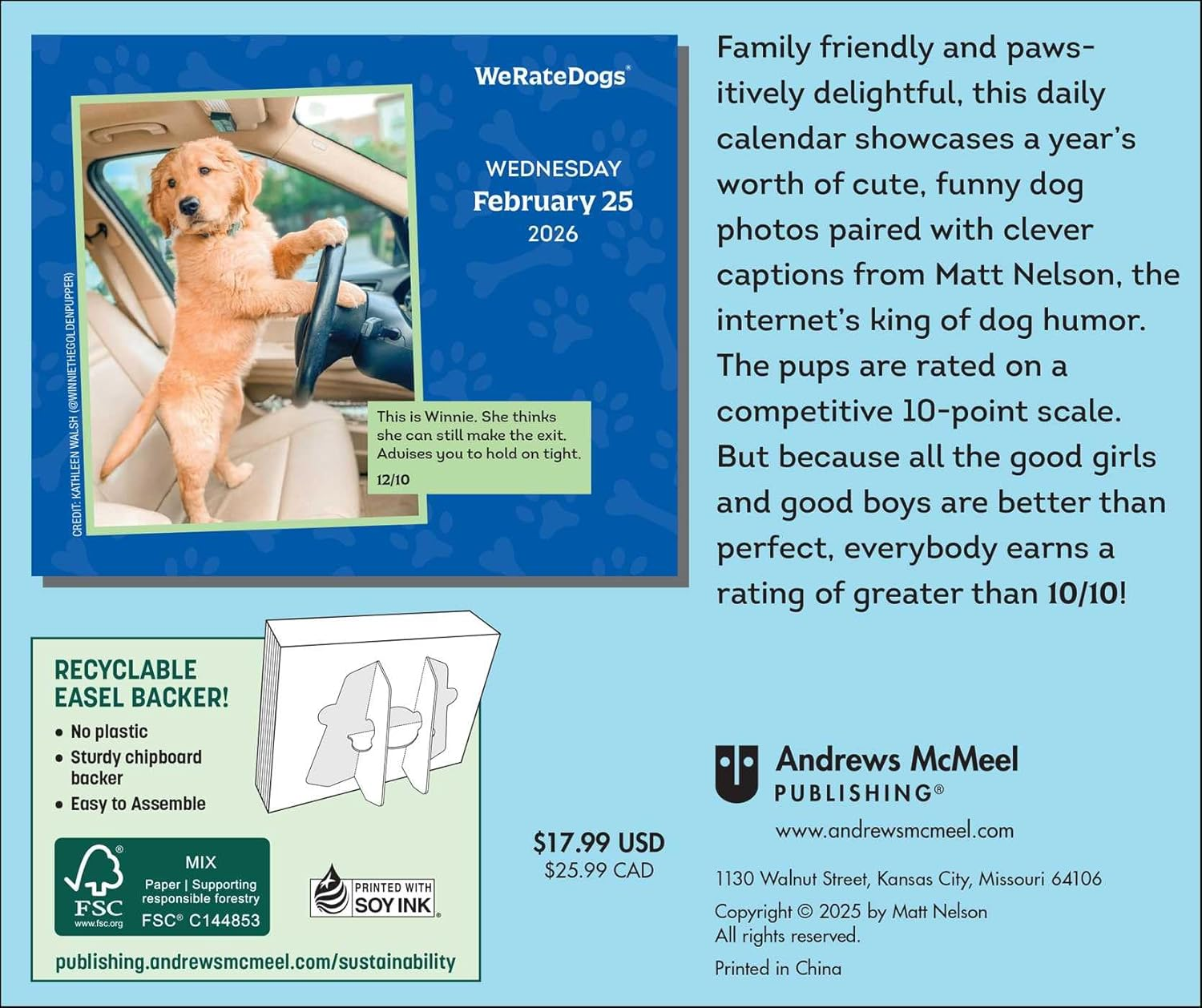 Weratedogs 2026 Day-To-Day Calendar image number 3