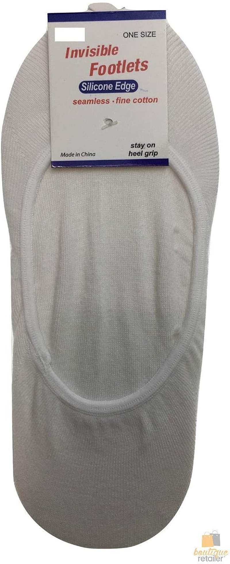 Heel Grip Invisible Footlet Seamless Cotton Socks