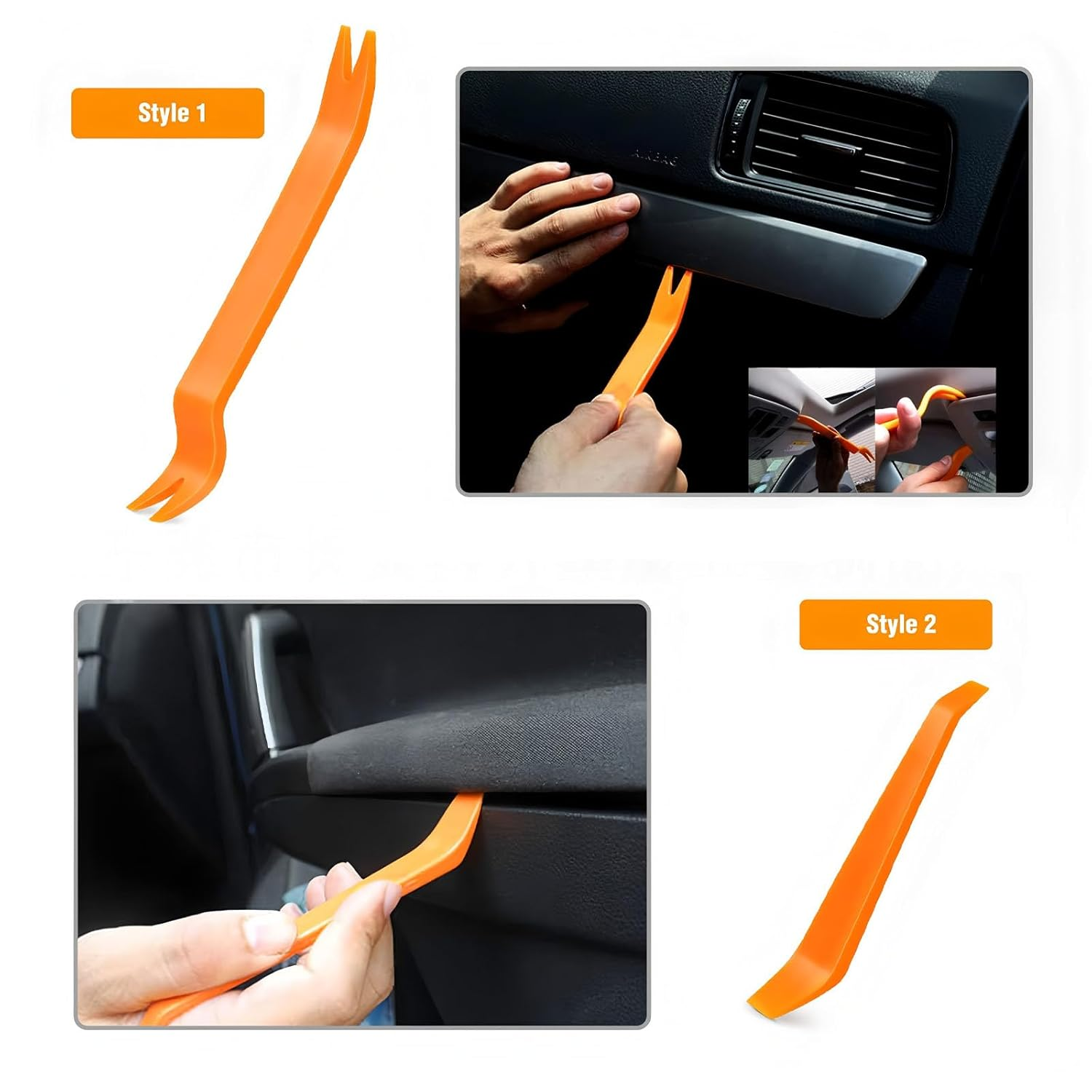 100 PCS Universal Car Retainer Clips Kit,Expansion Screws(6Mm-9,8Mm) 6 Types Auto Door Trim Panel Molding Push Pins, Bumper Fender Fasteners Rivets with Removal Tools for Bumper