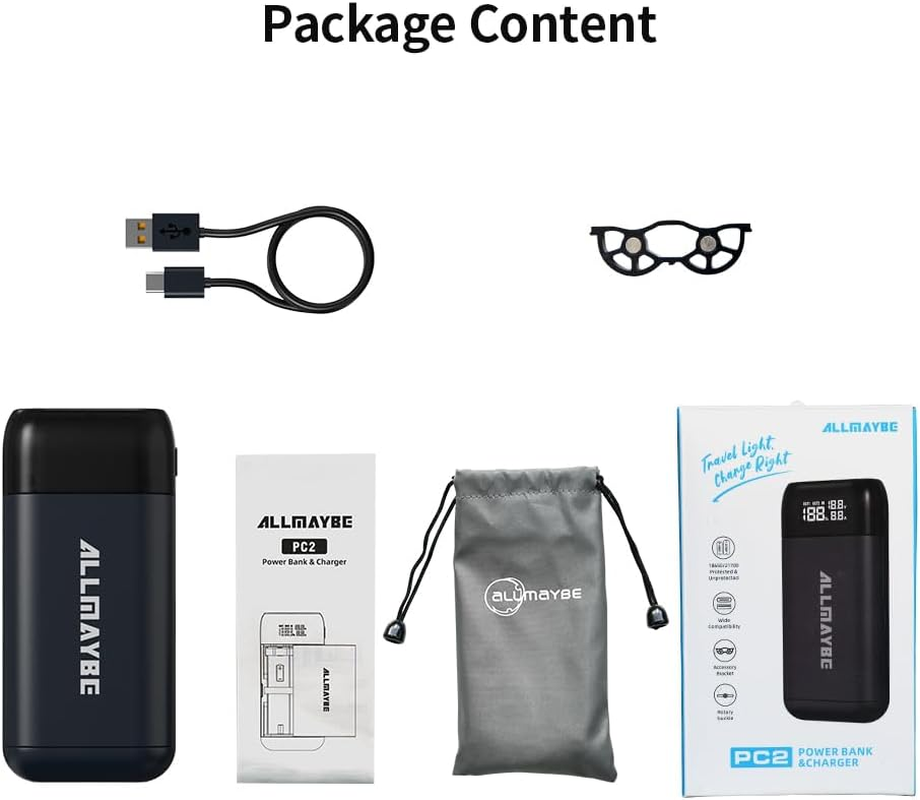 18650 Battery Charger with Output Function, XTAR PC2 USB C High-Speed Charger for 3.7V/3.6V Li-Ion Rechargeable Battery 18650/18700/20700/21700 Lithium Batteries (Black) image number 5