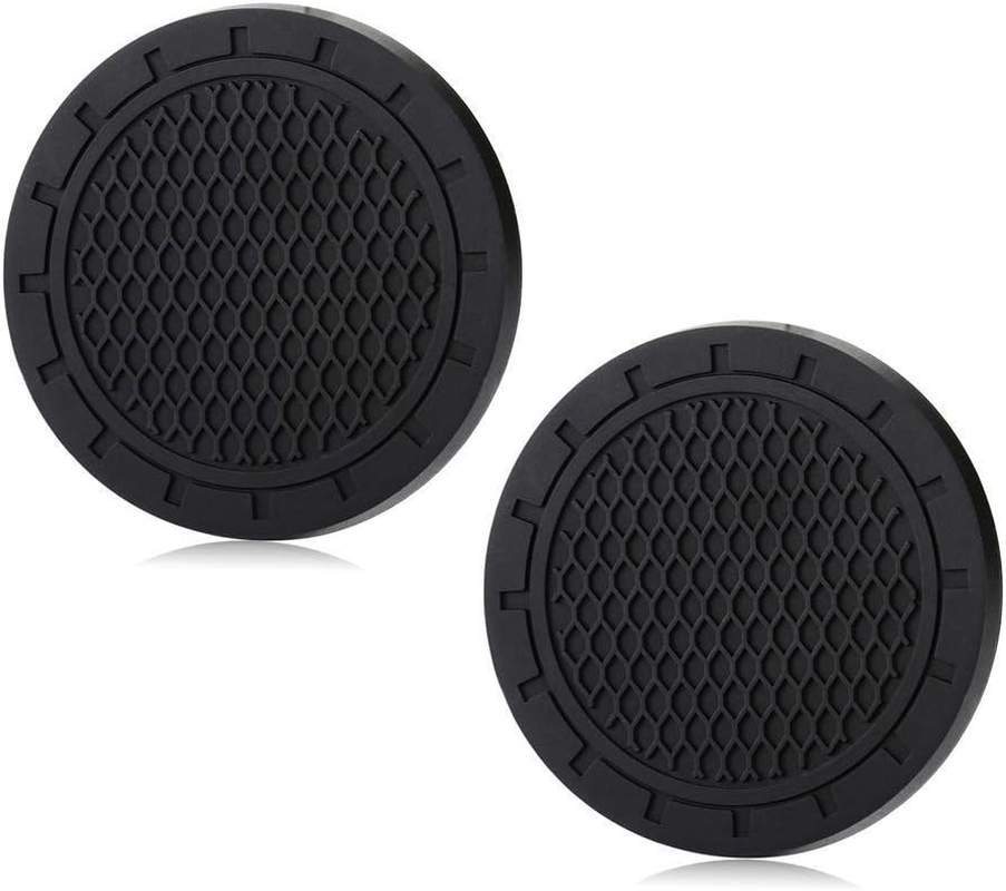 Car Cup Holder Coaster Car Accessories Recessed Silicone Non-Slip Drink Coaster 2.76 Inch 2 Pieces image number 3