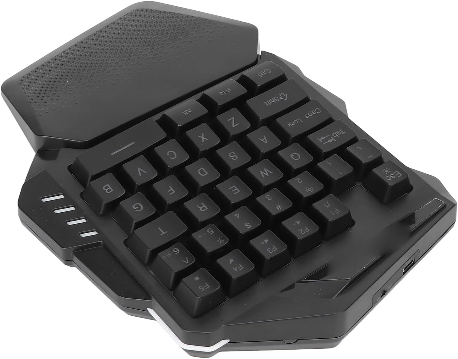 One-Handed RGB Gaming Keyboard,2.4G Wireless Gaming Keypad,Mechanical Feel Gaming Keyboard Left-Hand,Portable 35 Keys,For Xp,For 7/10 image number 5