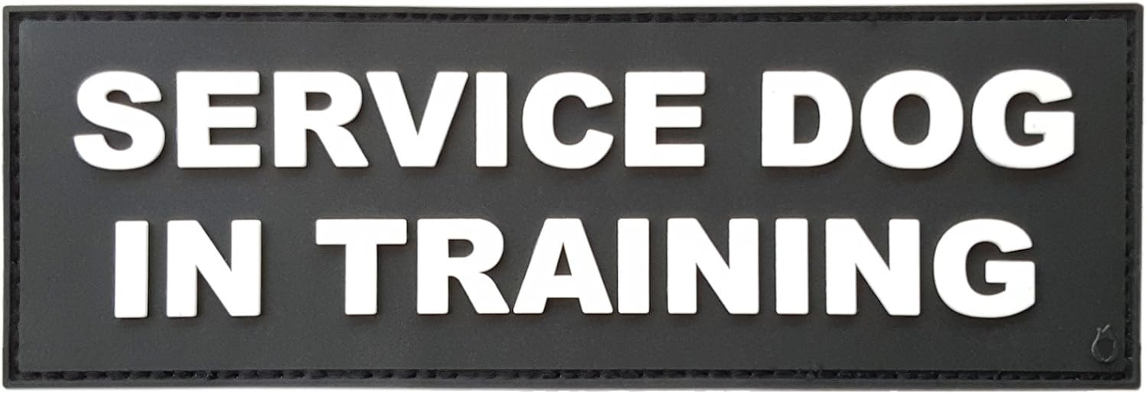 K9 Harness SERVICE DOG in TRAINING Police K-9 PVC Rubber 3D Touch Fastener Patch image number 3
