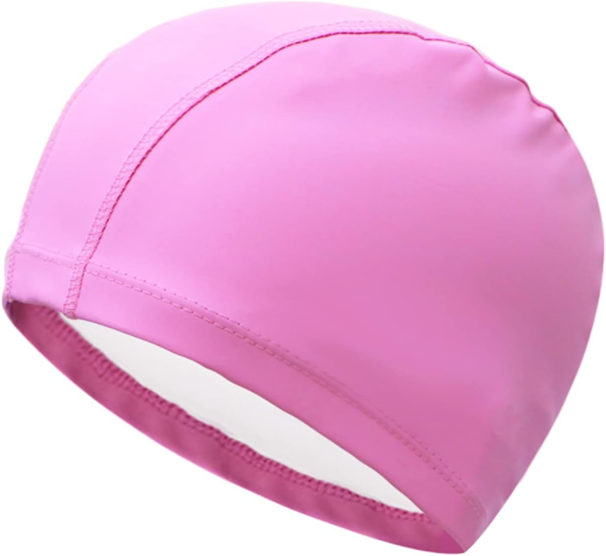 PU Waterproof Fabric Swimming Cap,Long Hair Swim Cap Shower Cap for Men Women,Set of 4 image number 1