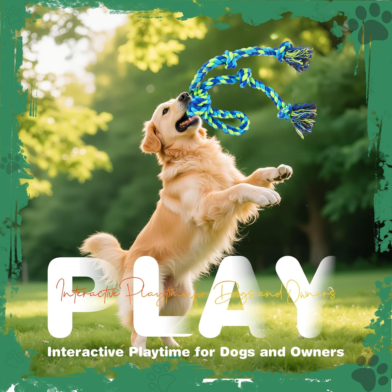 DOLAMOTY Dog Rope Toy for Aggressive Chewers, 2 Pack Heavy Duty Dog Rope Toys for Large, Medium Dogs, Tough Twisted Rope Indestructible Teeth Cleaning Tug of War Toy, Puppy Chewing Rope Toy image number 5