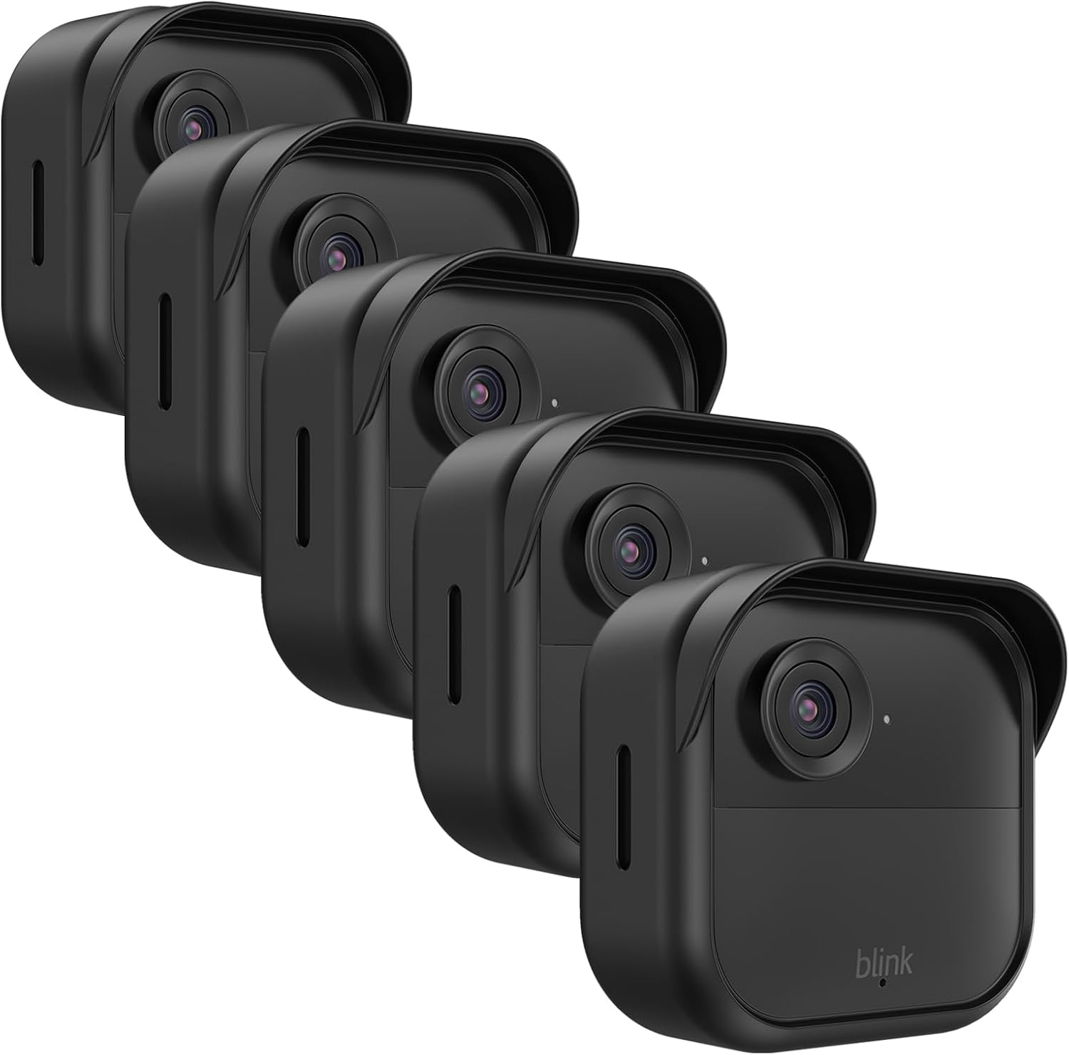Silicone Case Cover for All-New Blink Outdoor 4 (4Th Gen), Weatherproof Silicone Case Provides Full Camera Protection, for All-New Blink Outdoor 4 Home Security Camera Black, 5 Pack