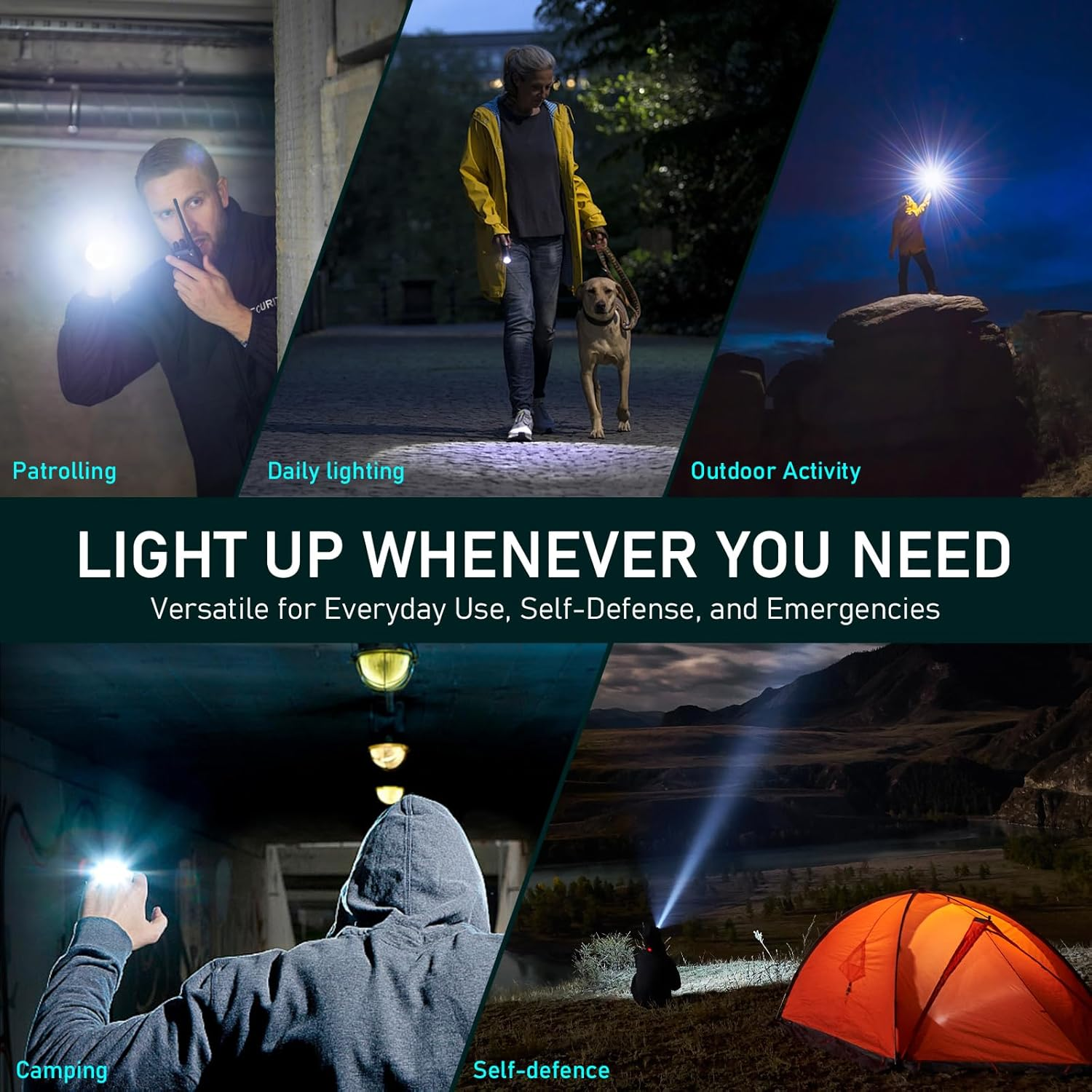 Wurkkos FC12C Tactical Flashlight 1600 High Lumens, USB-C Rechargeable LED Flashlights, 332M Long Throw Flash Light, IP68 Waterproof, Dual Switches and Constant Current Circuit for Searching, Hunting image number 2