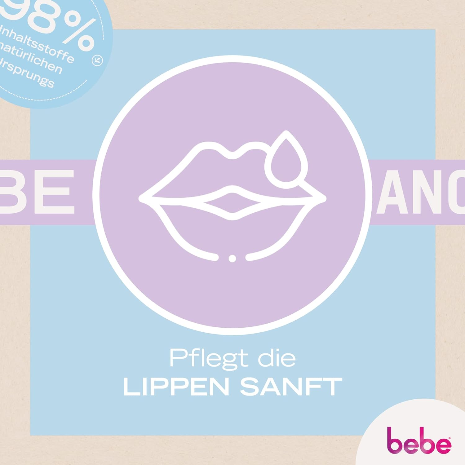 Bebe Classic Lip Balm (4.9 G), Lip Balm with Avocado Oil & Shea Butter, Gently Nourishes Lips with Ingredients of Natural Origin and No Mineral Oils image number 4