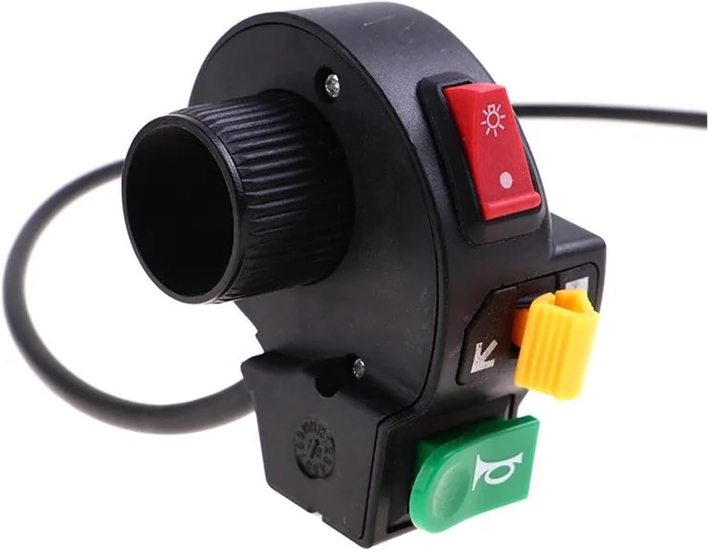 Motorcycle Handlebar Switch for 22Mm Dia Handlebars Motorbike 3 In1 Motorcycle Switch Electric Bike Scooter ATV Quad Light Turn Signal Horn On/Off Button image number 4