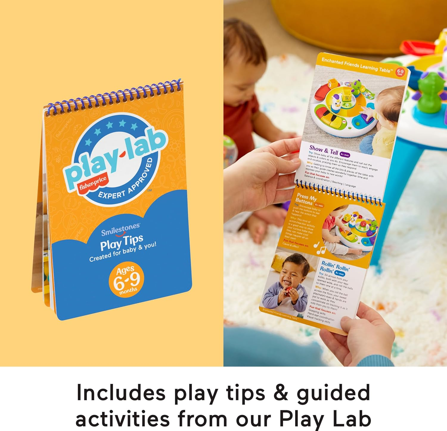 Fisher-Price Baby Play Kit Let&rsquo;S Crawl & Cruise Gift Set, Developmental Toys and Activity Guide for Infants Ages 6+ Months image number 3