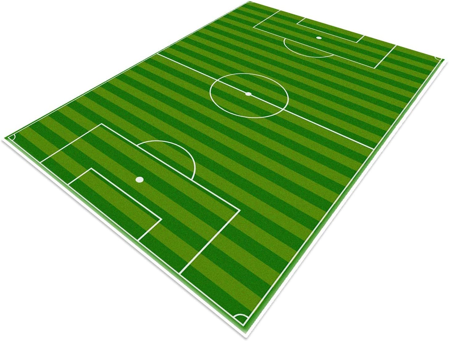 TYKTZXY Football Rug, Football, Fun Home Decor, Play Mat for Teenagers' Room, Boys, Girls, Sports Theme Room, Green, 140 X 200 Cm