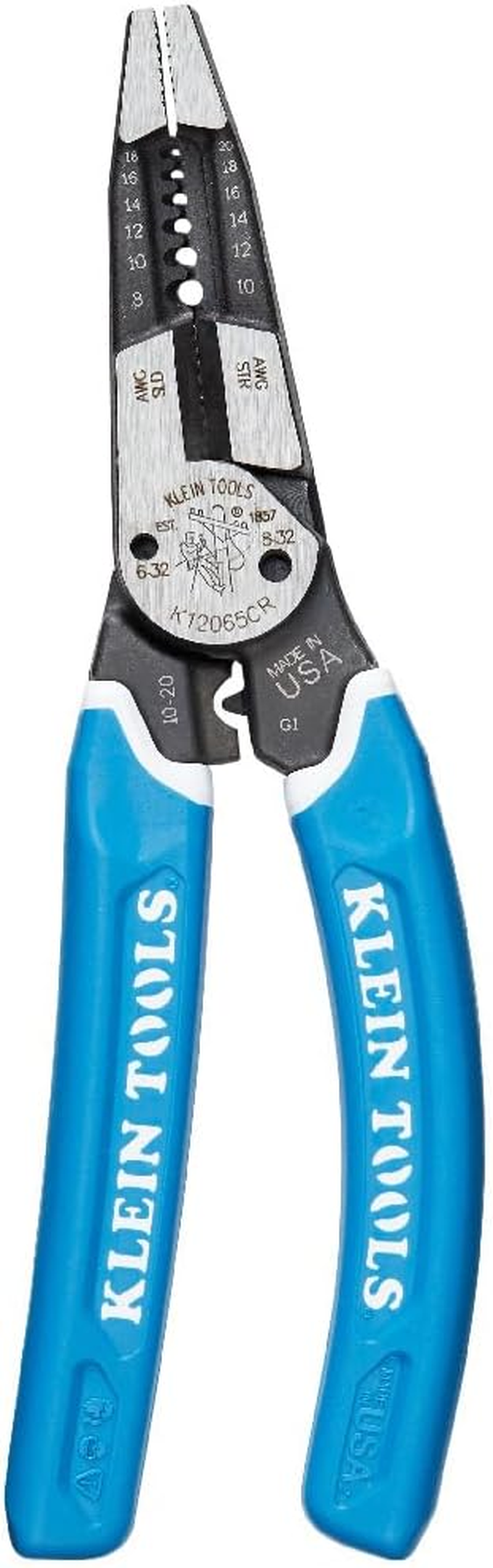 Klein Tools A-K12065CR Klein-Kurve Heavy-Duty Wire Stripper, 8-20 AWG image number 2