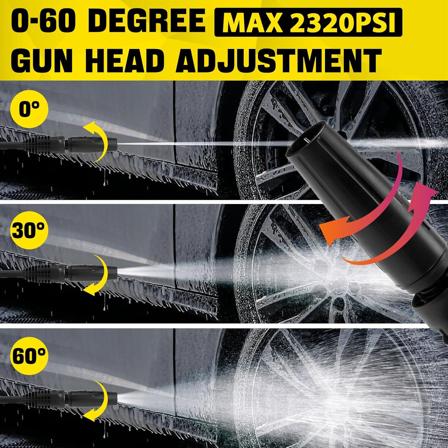 Pressure Washer Cleaning Gun with Quick Connection Plug and Quick Release Outlet,Compatible with Karcher K2-K7 Quick Connection Hose,For Replace Karcher Pressure Washer Cleaning Machine Handle image number 4