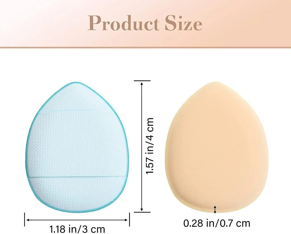 10Pcs/Set Mini Finger Puff Air Cushion Concealer Foundation Woman Detail Makeup Girls Soft Small Makeup Pad Puff Makeup Tool