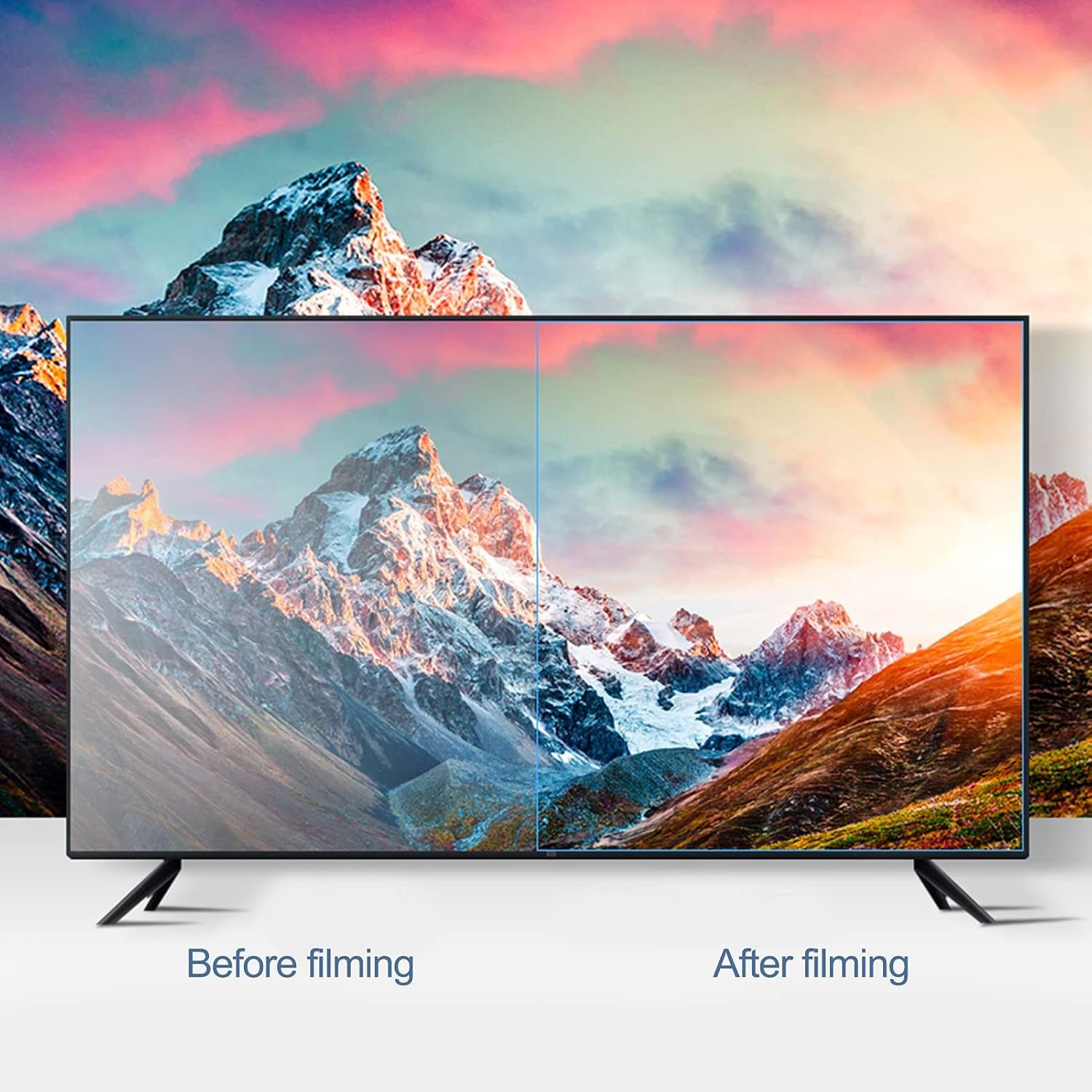 TV Screen Protector Anti-Glare Anti-Scratch for 32-75 Inch Monitor, anti Blue Light Protector Film for LCD, LED, 4K OLED & QLED HDTV Displays,32" 698 * 392 image number 6