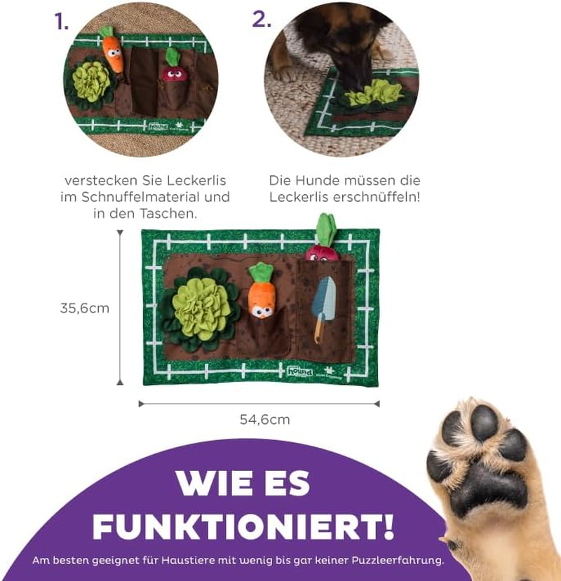 Outward Hound Nina Ottosson Activity Matz Garden Game Plush Dog Puzzle Mat