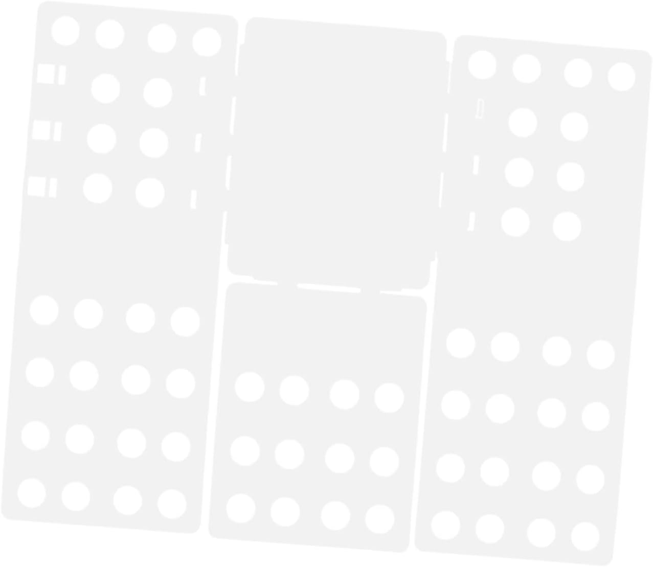 Clothes Folder, Time Saving Shirt Folding Board Stable Structure Practical for Hotel (White)