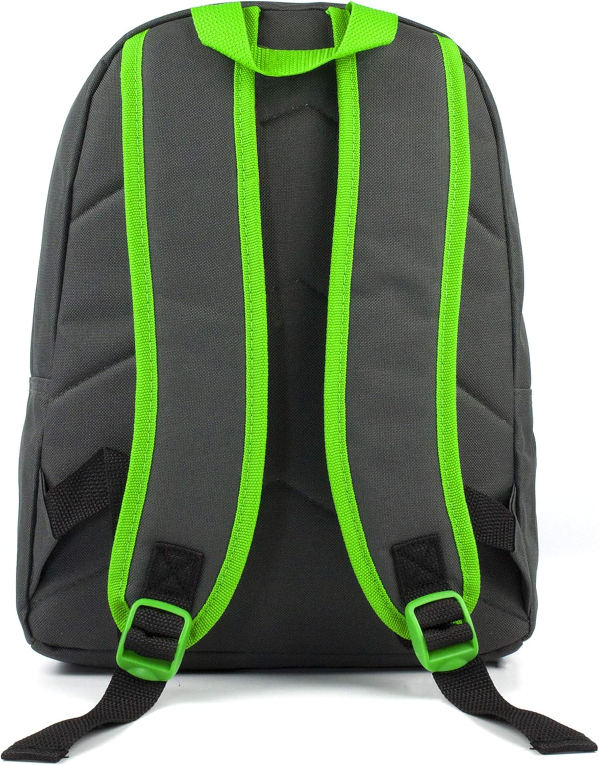 Minecraft Backpack Kids Pixel Creeper Breakthrough Grey School Bag One Size