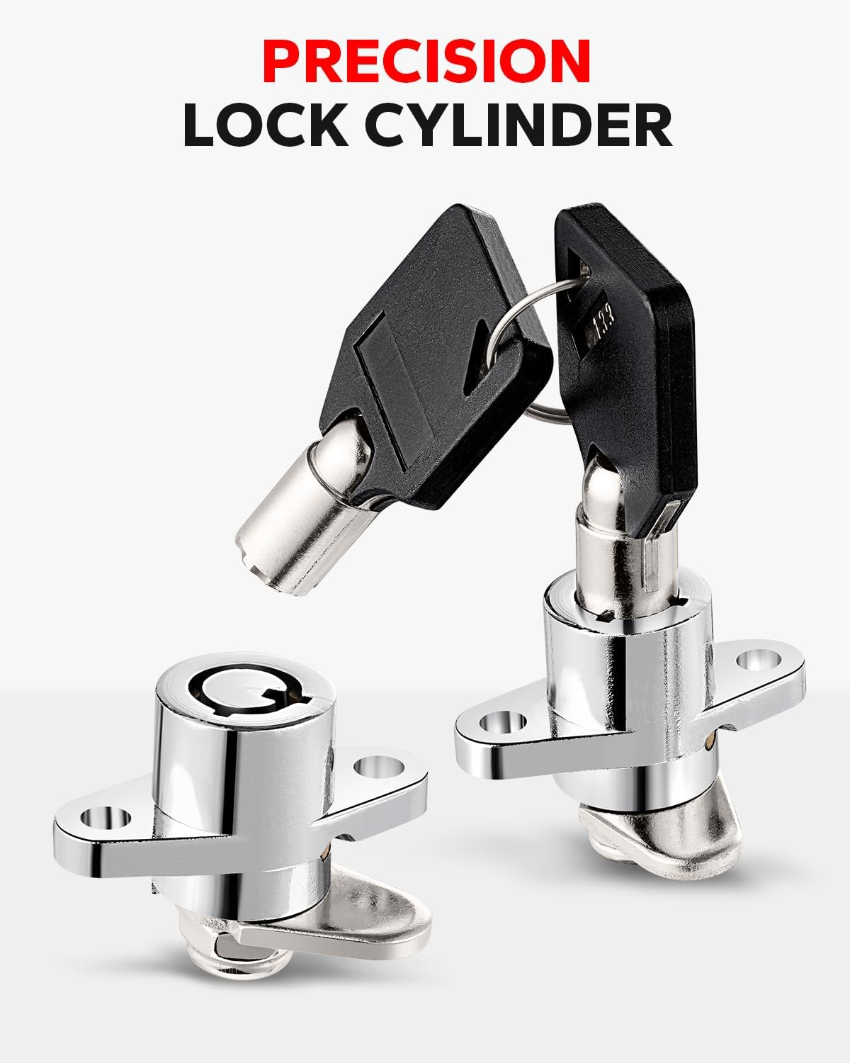 3 Keys Saddlebag Lock Set for Harley Davidson Touring Electra Glide Road King image number 4