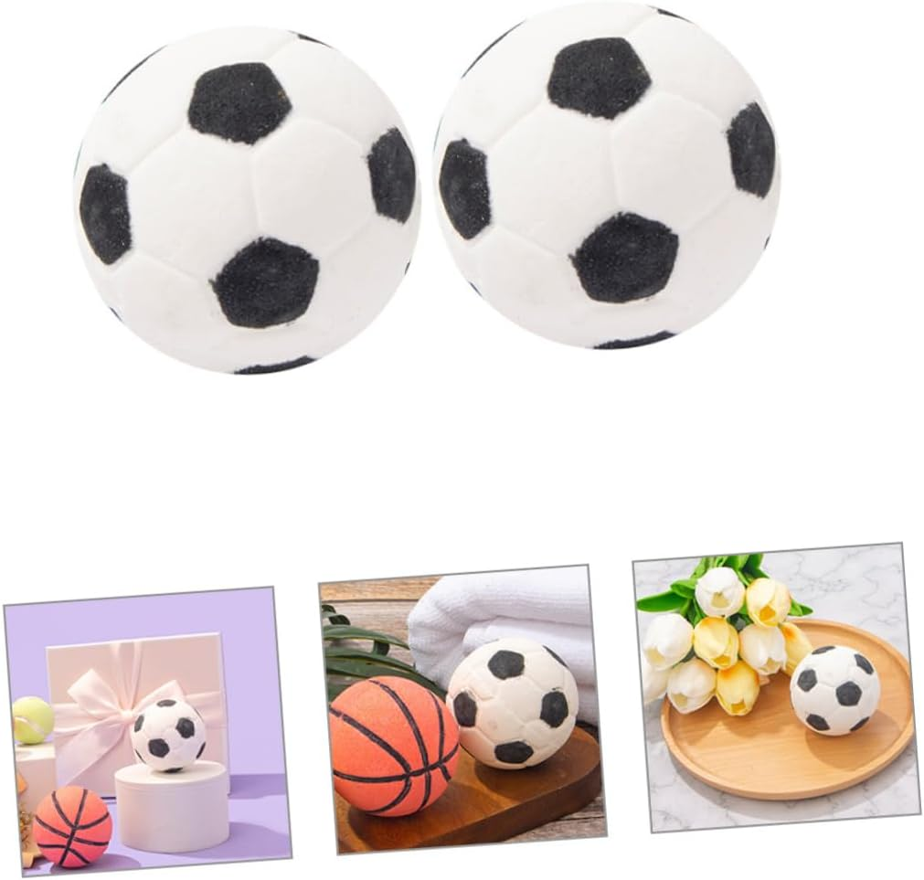 COLLBATH 2Pcs Football Shaped Bath Rich Foaming Aroma Bath Salt Fun Shower Bathing Experience for Adults Relaxing Loved Ones image number 5