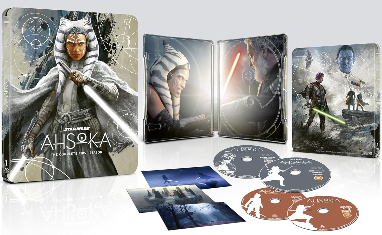 Star Wars Ahsoka Season 1 4K UHD + Blu Ray Steelbook (Disney+ Original) (Includes Artcards) [Blu-Ray] [Region Free] image number 5
