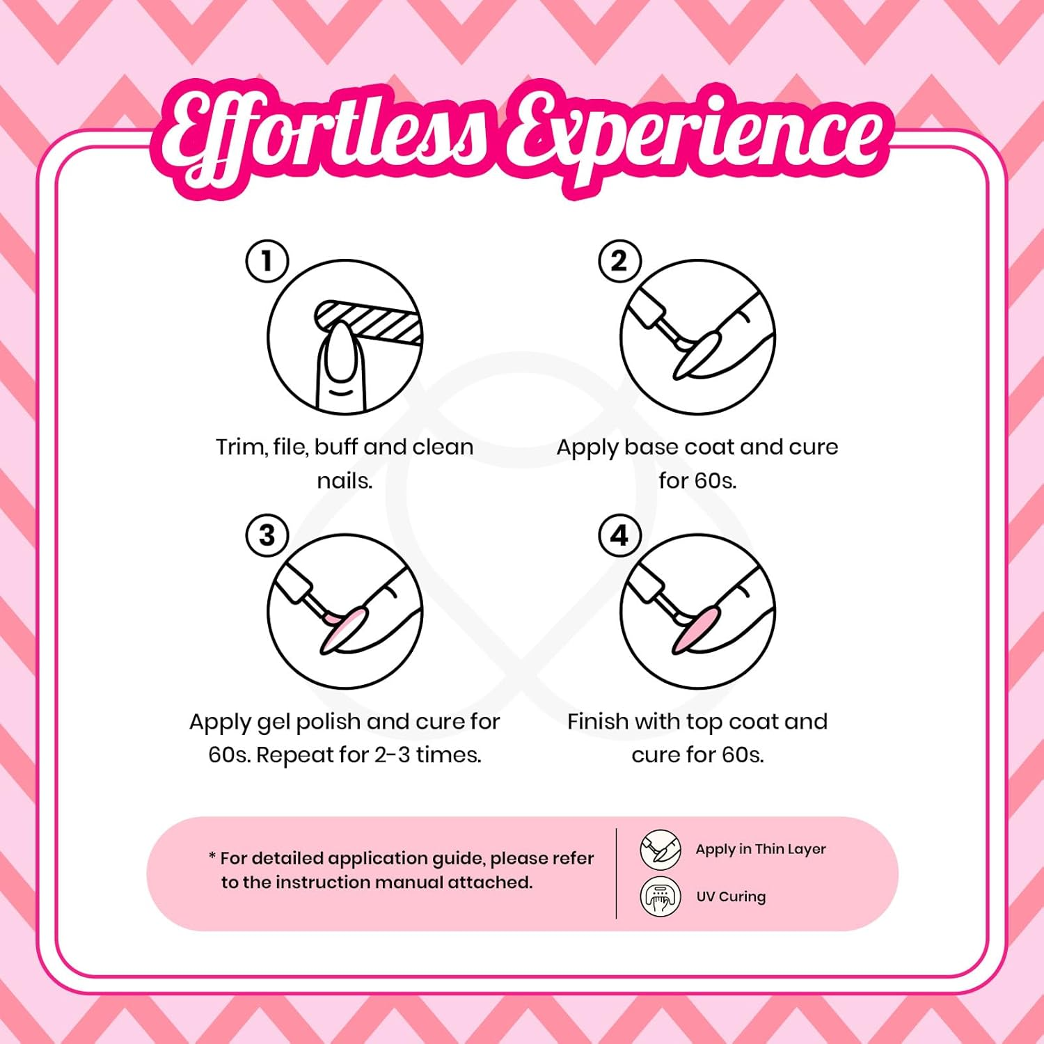 Beetles Gel Nail Polish Set - 6 Colors Pink Rose Red Spring Summer Nail Gel Kit Sweetheart Candies Collection Pink Glitter Valentine'S Day Nails for Women Girlfriend Soak off U V LED Gel Manicure Kit image number 5