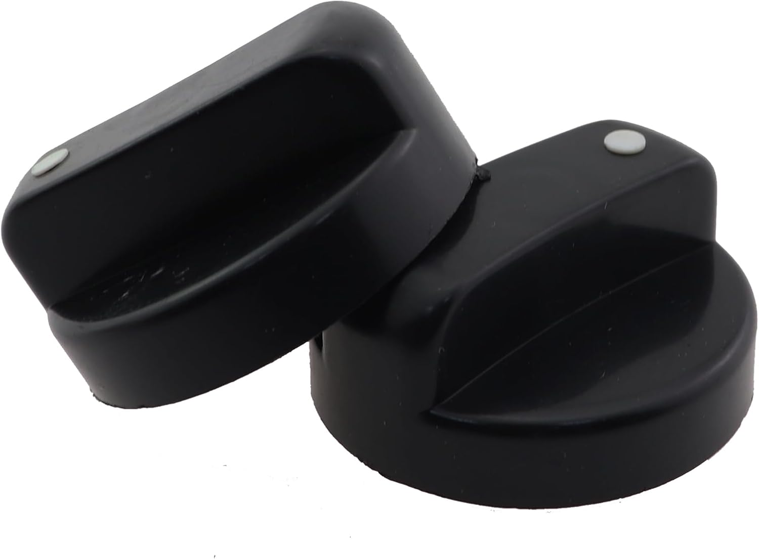 Caishun 4PCS 1.7 Inch Black Patio Heater Control Knob Universal Control Knob Replacement Part Patio Heater Plastic Control Knob Protector Natural Gas Cooktop Accessory for Fireplaces and Gas Grills