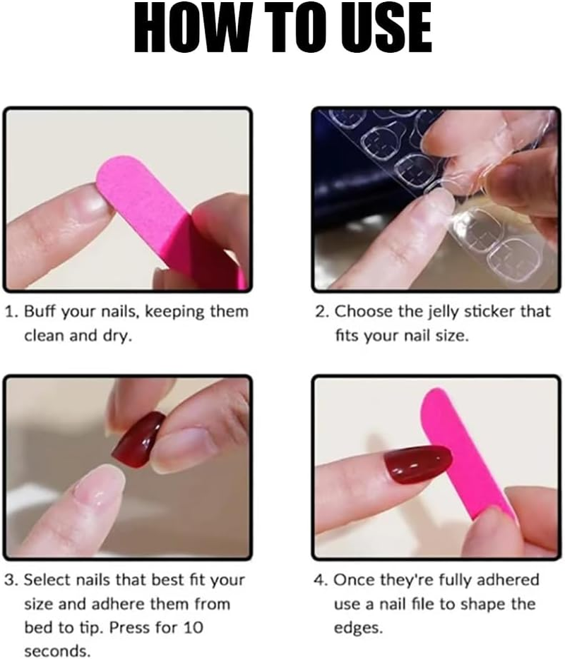 Resweky Coffin Long False Nails Pack of 24 French Sequin Print on Nails Glitter Pink False Nails Full Cover Acrylic Nails for Women and Girls