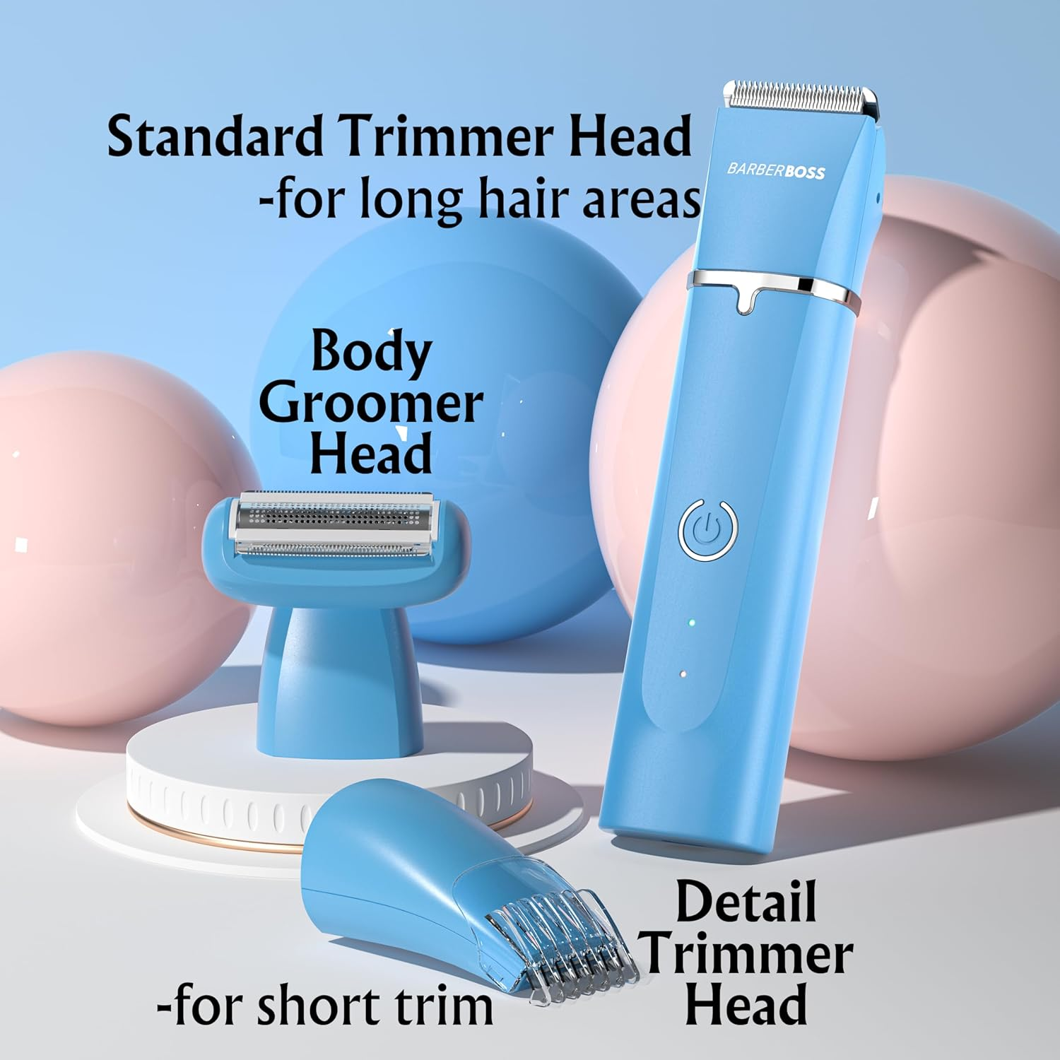 Barberboss All-In-One Beard Trimmer for Men, Hair Clipper for Men, Hair Clipper for Men, Hair Clipper for Men, Hair Clipper for Men, QR-6053