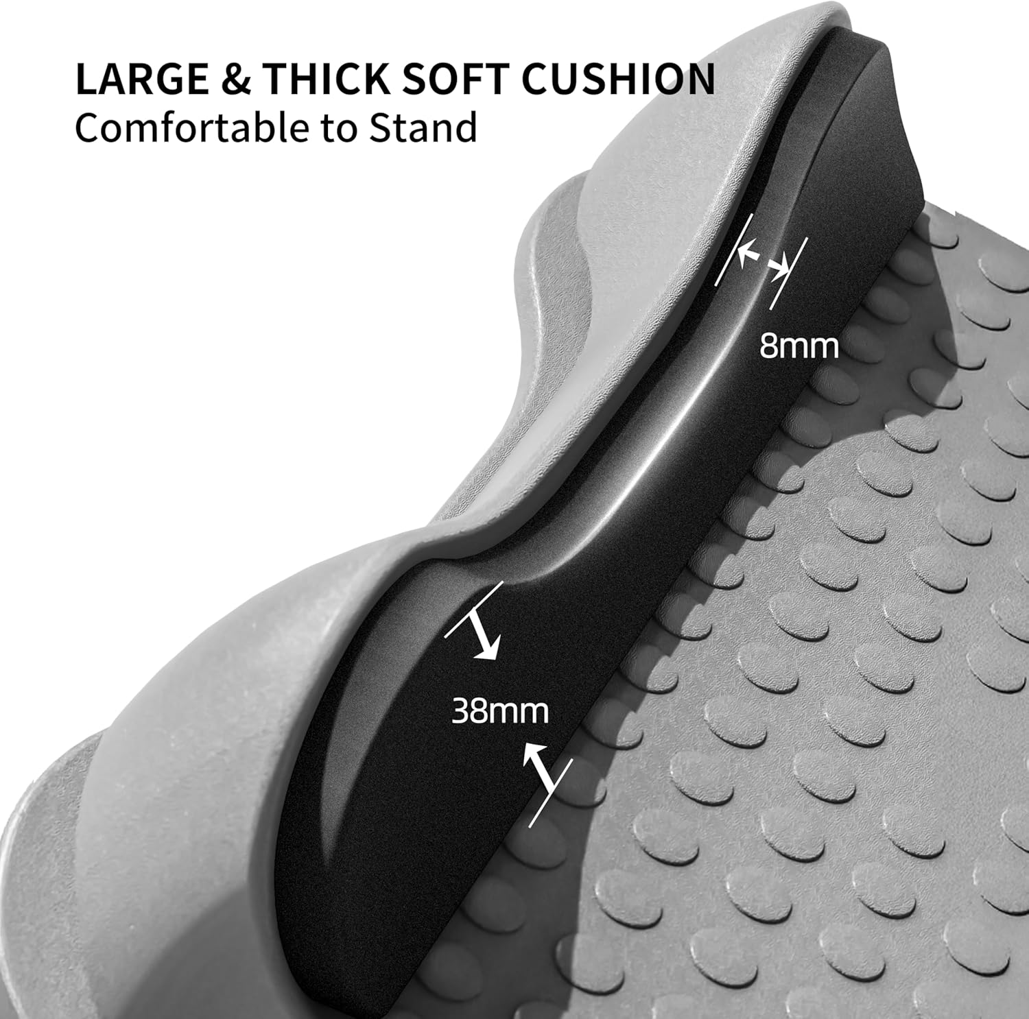 PROIRON Slant Board for Calf-Stretching - 4-Level Adjustable Incline Board with 8Mm Thick Foot Guard Plate, Stretch Board for Knees Ankle Heel Feet Leg