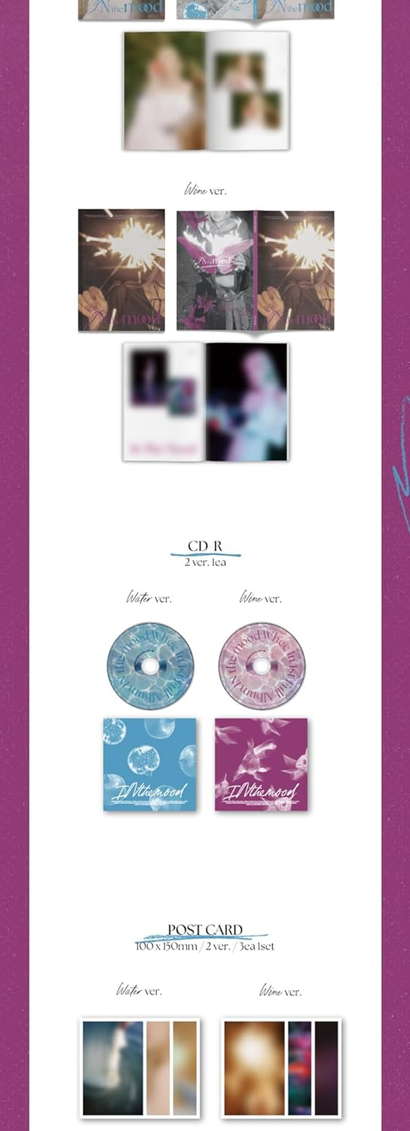 MAMAMOO Wheein in the Mood 1St Album Contents+Photocard+Tracking Sealed Whee in (Standard Random Version) image number 2