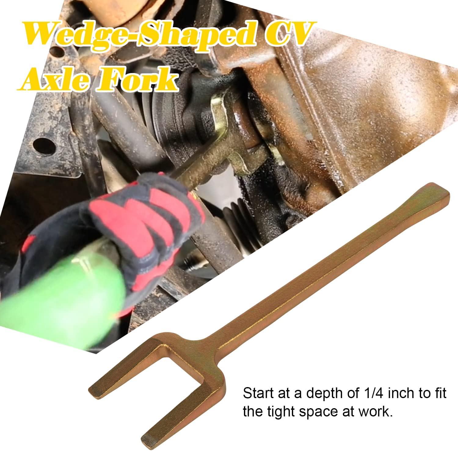 Bonbo 12020-2 Piece Axle Popper Kit Inner CV Axle Removal Tool Set Fit for Front Wheel Drive Vehicles, Remove Most Vehicles&rsquo; Half-Shaft Drive Axles & Fix Damaged CV Joints(2 PCS) image number 2